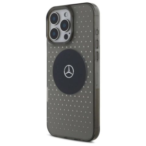Etui Mercedes MB Case Star Pattern na iPhone 16 Pro - czarne Mercedes