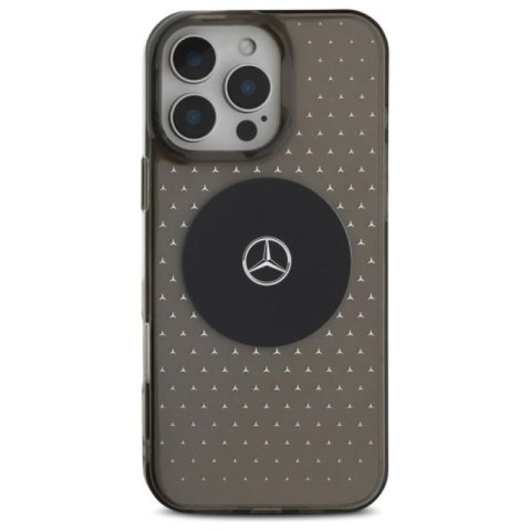 Etui Mercedes MB Case Star Pattern na iPhone 16 Pro - czarne Mercedes