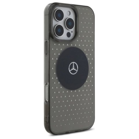 Etui Mercedes MB Case Star Pattern na iPhone 16 Pro - czarne Mercedes