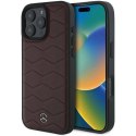 Etui Mercedes MB Waves Leather na iPhone 16 Pro Max - czerwone Mercedes