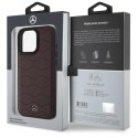 Etui Mercedes MB Waves Leather na iPhone 16 Pro Max - czerwone Mercedes
