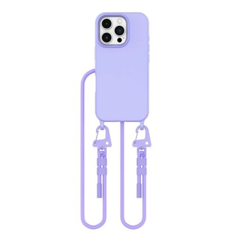 Etui Tech-Protect MagNecklace MagSafe ze smyczą na iPhone 16 Pro Max - fioletowe Tech-Protect