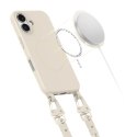 Etui Tech-Protect MagNecklace MagSafe ze smyczą na iPhone 16 - beżowe Tech-Protect