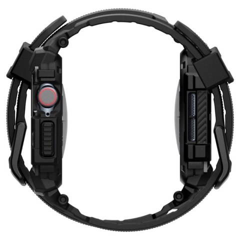 Etui z paskiem Spigen Rugged Armor Pro na Apple Watch 10 (42 mm) - czarne Spigen