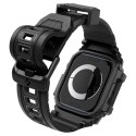 Etui z paskiem Spigen Rugged Armor Pro na Apple Watch 10 (42 mm) - czarne Spigen