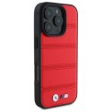 Etui BMW M Perforated And Stitched Line MagSafe na iPhone 16 Pro Max - czerwone BMW
