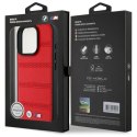 Etui BMW M Perforated And Stitched Line MagSafe na iPhone 16 Pro Max - czerwone BMW