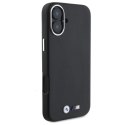 Etui BMW M Smooth Full Wrapped Metal MagSafe na iPhone 16 Plus - czarne BMW