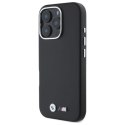 Etui BMW M Smooth Full Wrapped Metal MagSafe na iPhone 16 Pro Max - czarne BMW