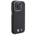 Etui BMW M Smooth Full Wrapped Metal MagSafe na iPhone 16 Pro Max - czarne BMW