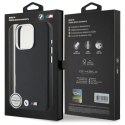 Etui BMW M Smooth Full Wrapped Metal MagSafe na iPhone 16 Pro Max - czarne BMW