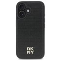 Etui DKNY Repeat Pattern Stack Logo MagSafe iPhone 16 - czarne DKNY