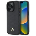 Etui DKNY Repeat Pattern Stack Logo MagSafe na iPhone 16 Pro Max - czarne DKNY