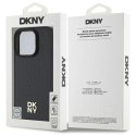 Etui DKNY Repeat Pattern Stack Logo MagSafe na iPhone 16 Pro Max - czarne DKNY