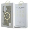 Etui Guess IML 4G MagSafe na iPhone 16 Plus - brązowe Guess