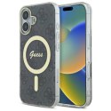 Etui Guess IML 4G MagSafe na iPhone 16 Plus - czarne Guess