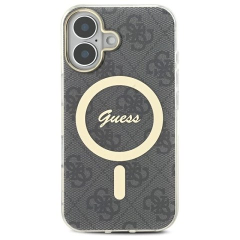 Etui Guess IML 4G MagSafe na iPhone 16 Plus - czarne Guess