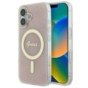 Etui Guess IML 4G MagSafe na iPhone 16 Plus - różowe Guess