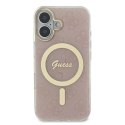 Etui Guess IML 4G MagSafe na iPhone 16 Plus - różowe Guess