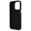 Etui Guess Silicone Script Metal Logo & Frame na iPhone 16 Pro - czarne Guess