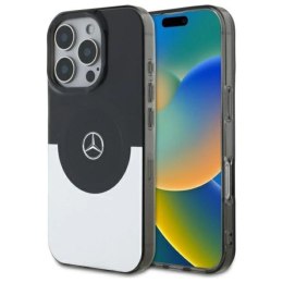 Etui Mercedes Doubel Layer BiColor MagSafe na iPhone 16 Pro - srebrne Mercedes