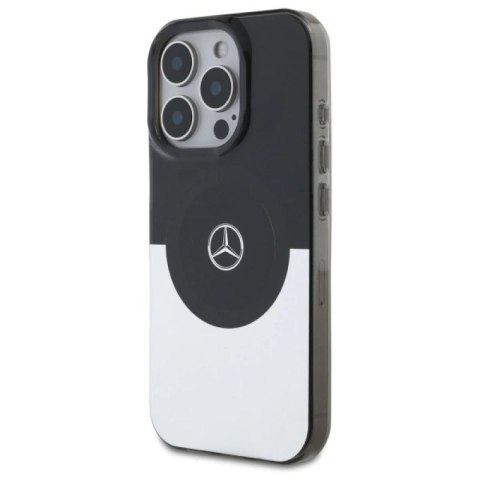 Etui Mercedes Doubel Layer BiColor MagSafe na iPhone 16 Pro - srebrne Mercedes