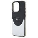 Etui Mercedes Doubel Layer BiColor MagSafe na iPhone 16 Pro - srebrne Mercedes