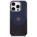 Etui Mercedes MB Double Layer BiColor MagSafe na iPhone 16 Pro Max - niebieskie Mercedes