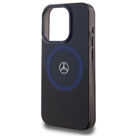 Etui Mercedes MB Double Layer BiColor MagSafe na iPhone 16 Pro Max - niebieskie Mercedes