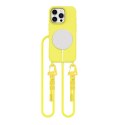 Etui Tech-Protect MagNecklace MagSafe ze smyczą na iPhone 16 Pro Max - zółte Tech-Protect