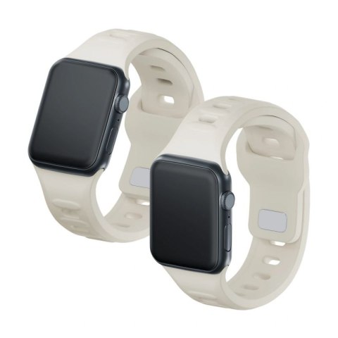 Pasek 3mk Silicone Watch Strap na Apple Watch 38/40/41 mm - biały