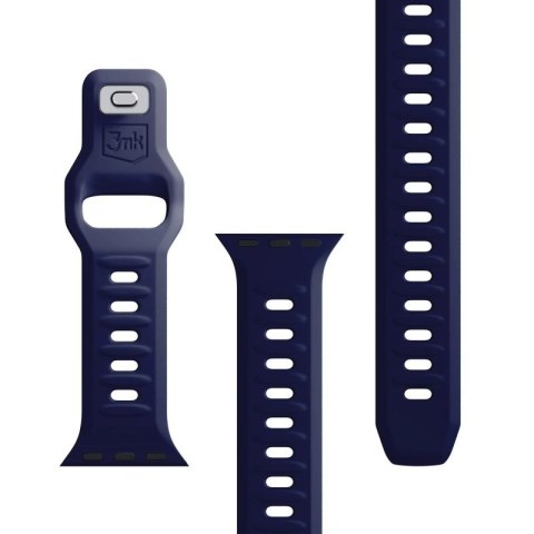 Pasek silikonowy 3mk Silicone Watch Strap do Apple Watch 38 / 40 / 41 mm - niebieski