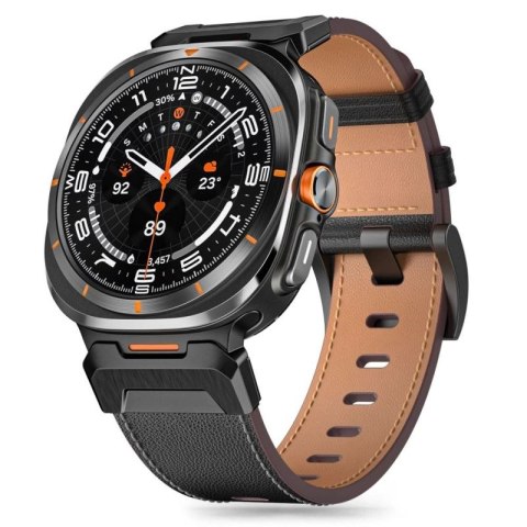 Pasek skórzany Tech-Protect Delta Pro do Samsung Galaxy Watch Ultra (47 mm) - czarny Tech-Protect