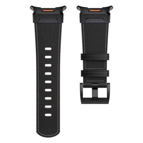 Pasek skórzany Tech-Protect Delta Pro do Samsung Galaxy Watch Ultra (47 mm) - czarny Tech-Protect