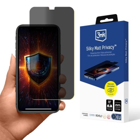 Folia prywatyzująca 3mk Silky Matt Privacy na Apple iPhone 11 3mk Protection