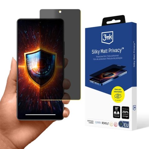 Folia prywatyzująca 3mk Silky Matt Privacy na Xiaomi Redmi Note 13 Pro 4G 3mk Protection