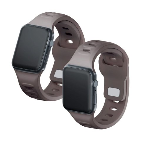 Pasek silikonowy 3mk Silicone Watch Strap do Apple Watch 42 / 44 / 45 / 49 mm - brązowy