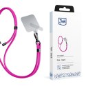 Smycz do smartfona 3mk EasyClip - różowa