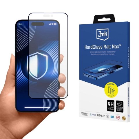 Szkło hartowane 3mk HardGlass Matt Max na iPhone 16 Pro 3mk Protection