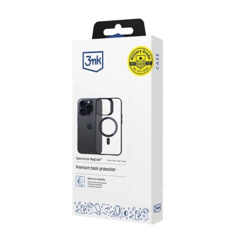 Etui 3mk Satin Armor MagCase na Apple iPhone 15 Pro - przezroczyste 3mk Protection