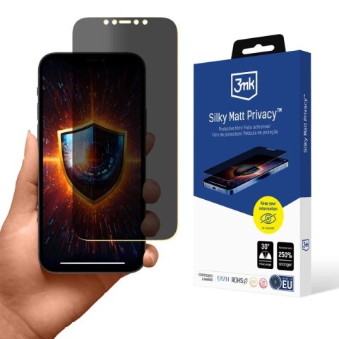 Prywatyzująca folia ochronna 3mk Silky Matt Privacy na iPhone 12 Pro Max 3mk Protection