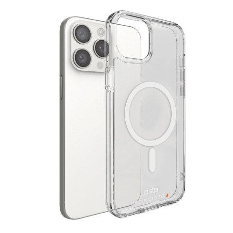 Etui SBS D3O MagSafe do iPhone 15 Pro - przezroczyste SBS