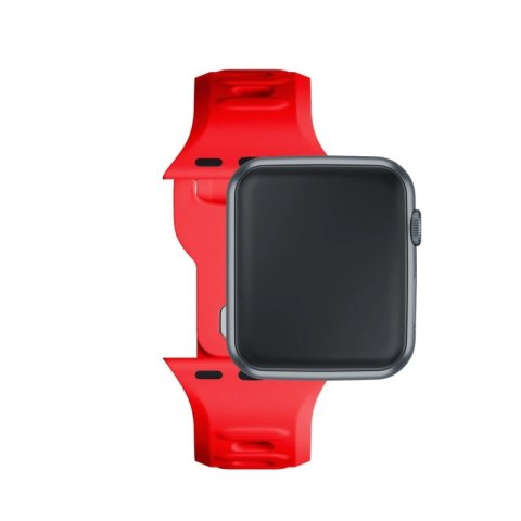 Pasek silikonowy 3mk Silicone Watch Strap do Apple Watch 38 / 40 / 41 mm -czerwony