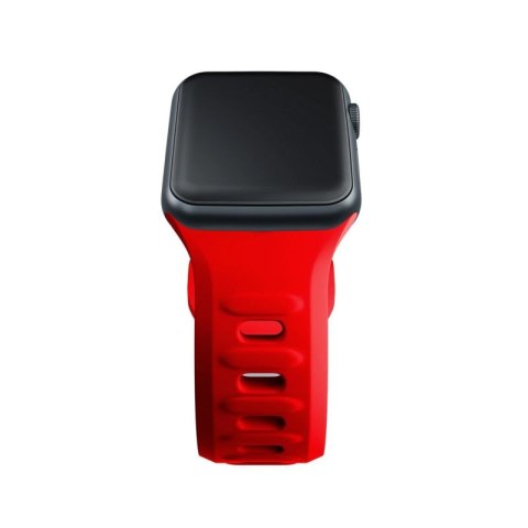 Pasek silikonowy 3mk Silicone Watch Strap do Apple Watch 38 / 40 / 41 mm -czerwony