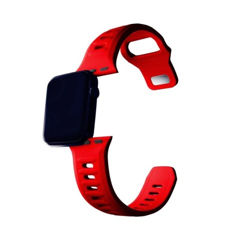Pasek silikonowy 3mk Silicone Watch Strap do Apple Watch 38 / 40 / 41 mm -czerwony