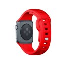 Pasek silikonowy 3mk Silicone Watch Strap do Apple Watch 38 / 40 / 41 mm -czerwony
