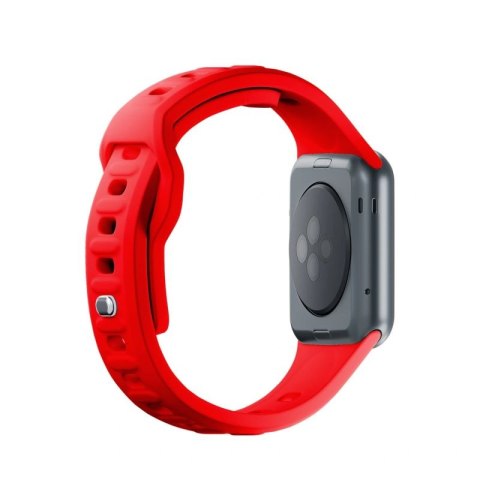 Pasek silikonowy 3mk Silicone Watch Strap do Apple Watch 38 / 40 / 41 mm -czerwony
