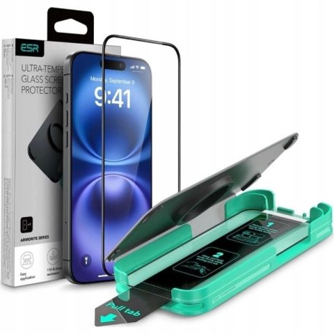 Szkło hartowane ESR Armorite z aplikatorem na iPhone 16 Pro ESR