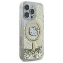 Etui Hello Kitty Liquid Glitter Fever MagSafe na iPhone 16 Pro Max - złote Hello Kitty