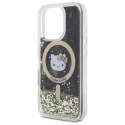 Etui Hello Kitty Liquid Glitter Fever MagSafe na iPhone 16 Pro Max - złote Hello Kitty